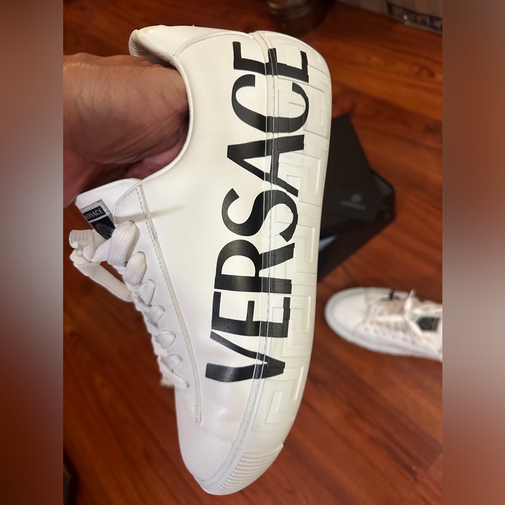 Versace sneakers. In size 14. Worn 1x. NEW COND!